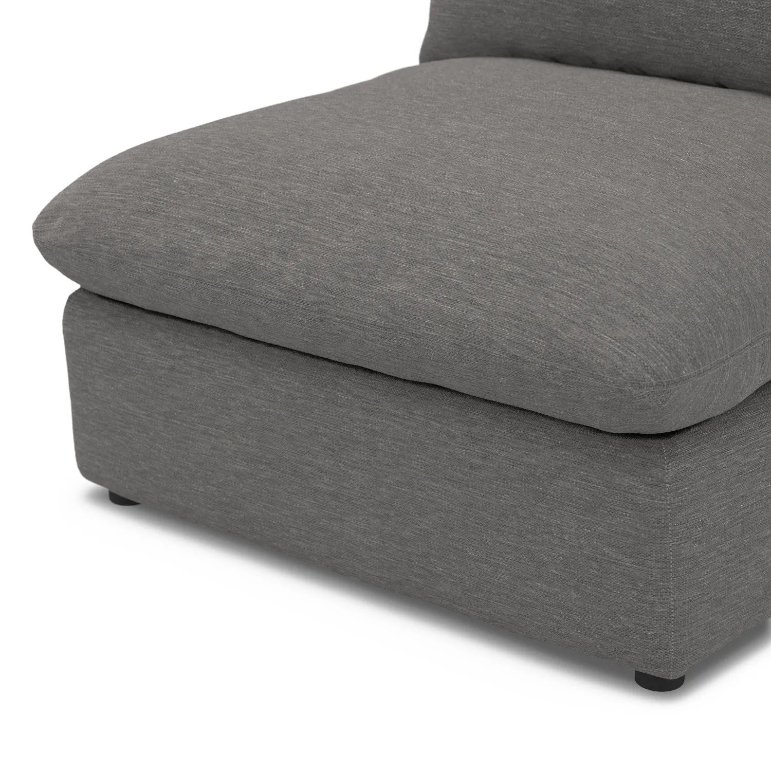 Leigh 39.5_ Armless Chair Module - Silver Gray - Image 9
