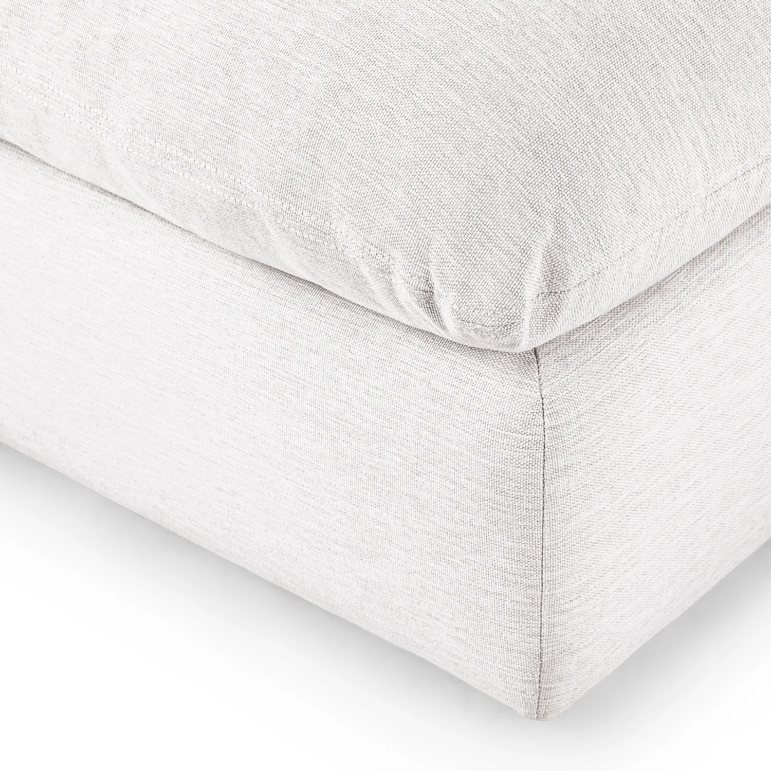 Leigh 39.5_ Armless Chair Module - Silver Ivory - Image 4