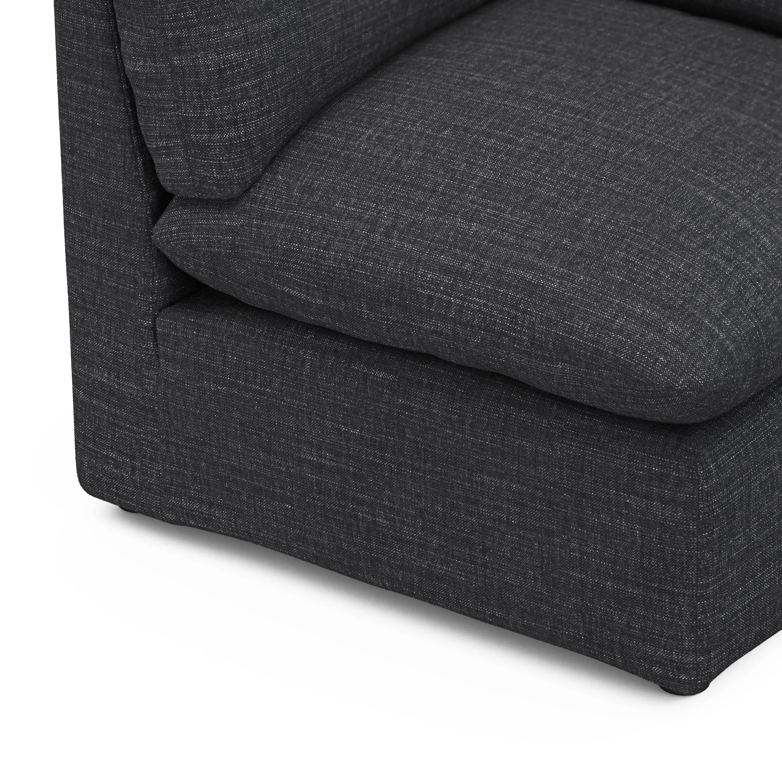 Leigh 41_ Corner Chair Module - Napa Charcoal - Image 9