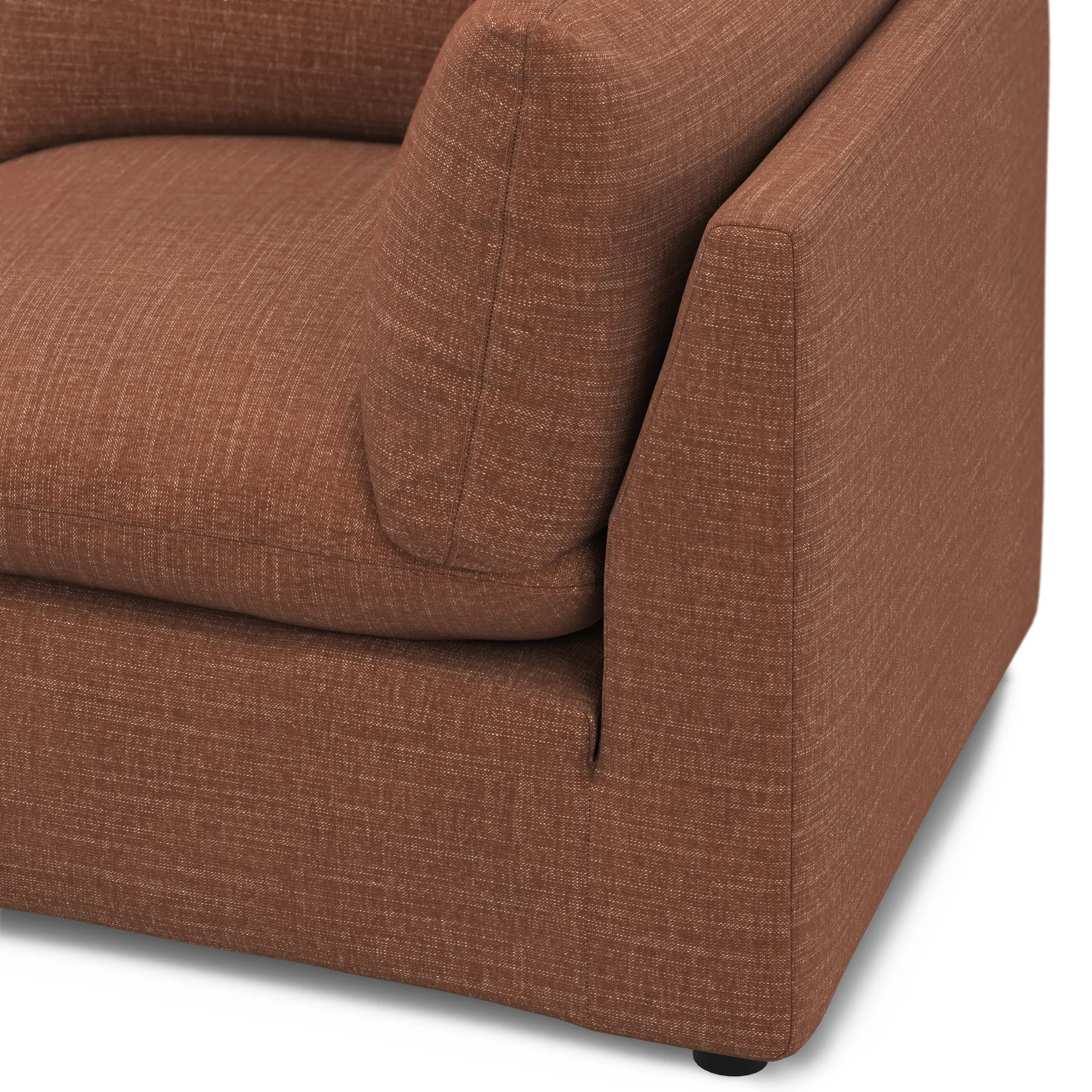 Leigh 41_ Corner Chair Module - Napa Rust - Image 7