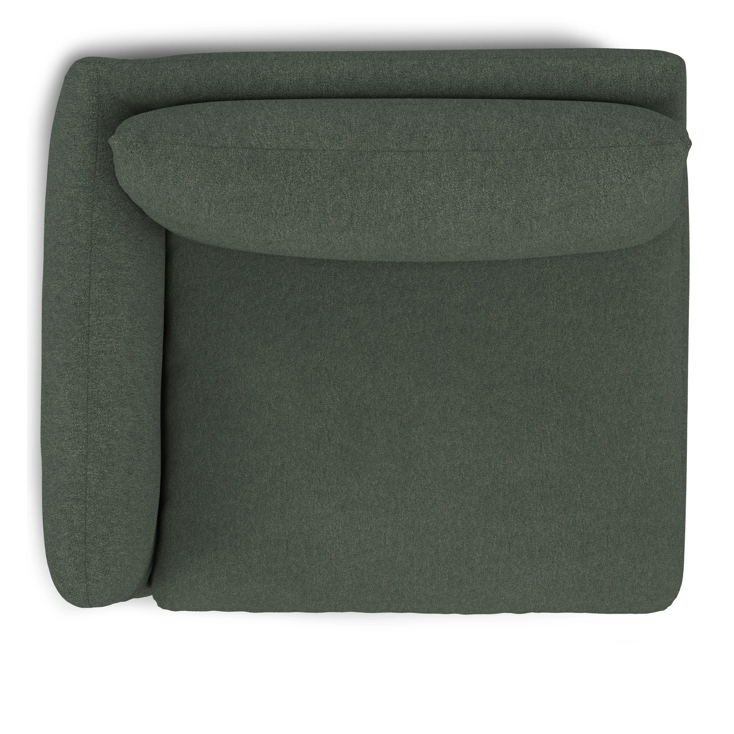 Leigh 46_ Left Arm Module - Green Wool Bouclé - Image 11