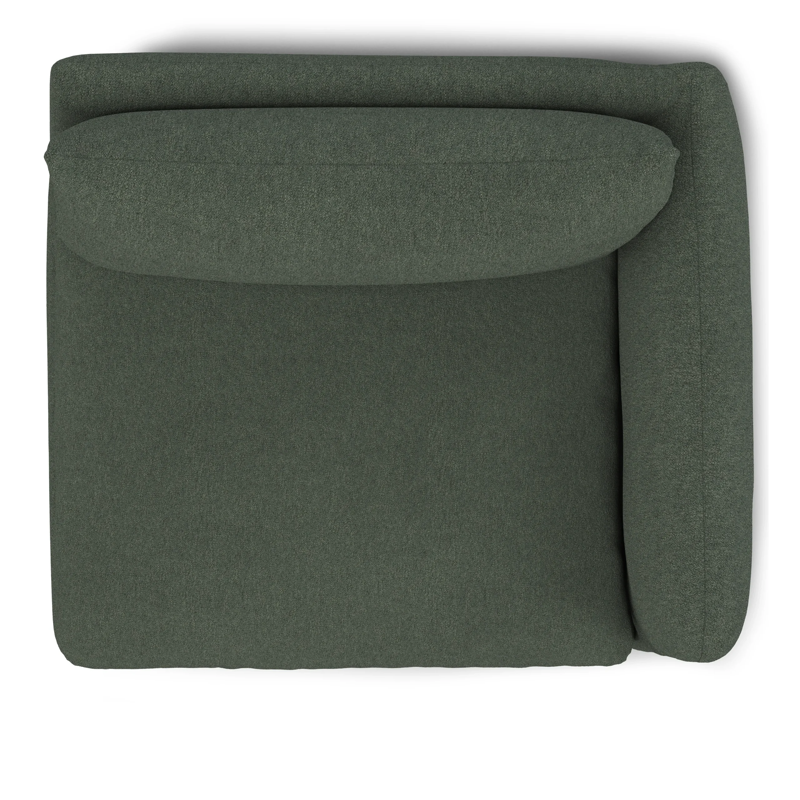 Leigh 46_ Right Arm Module - Green Wool Bouclé - Image 11