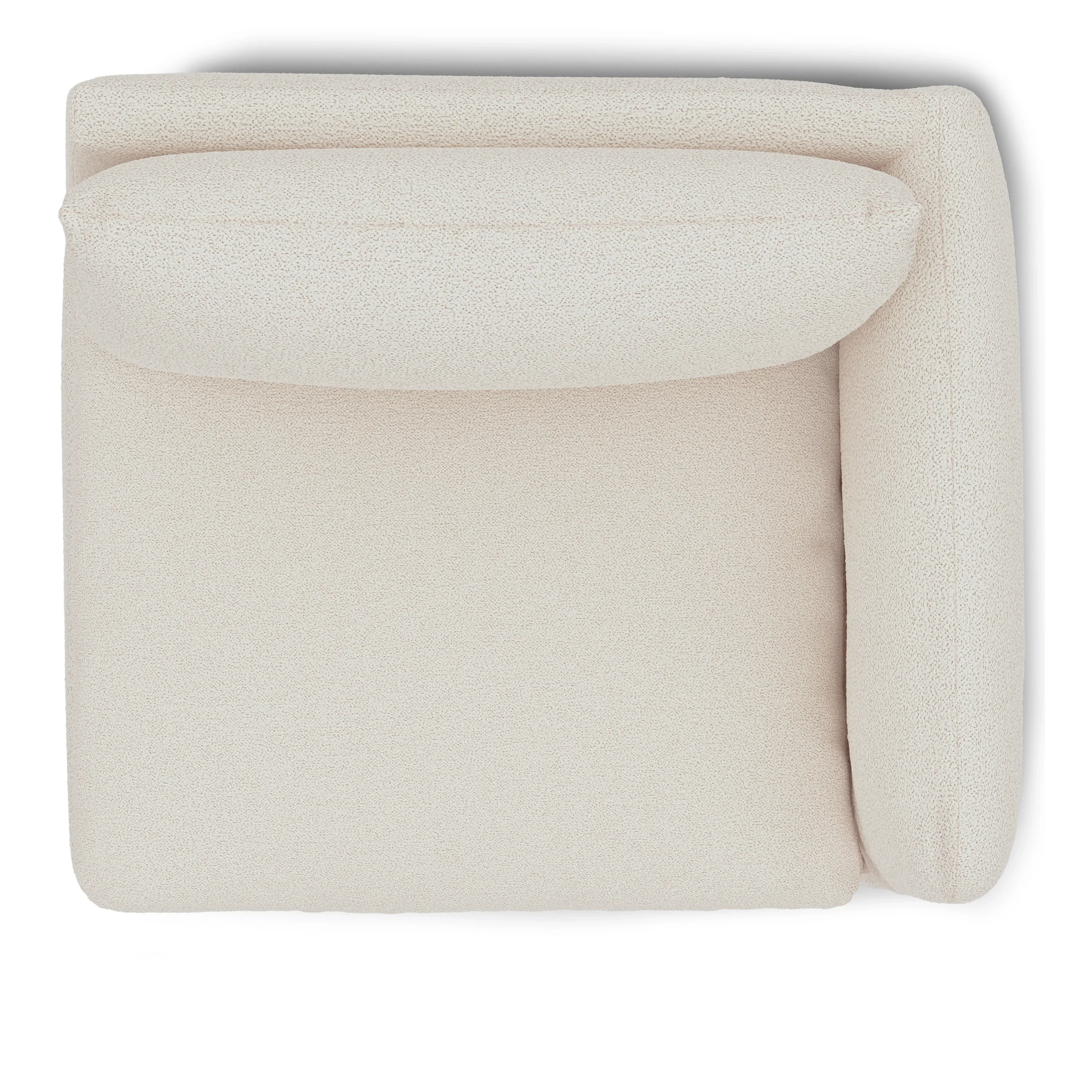 Leigh 46_ Right Arm Module - Ivory Wool Bouclé - Image 7