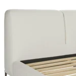 Abisko Queen Upholstered Bed - Quartz White