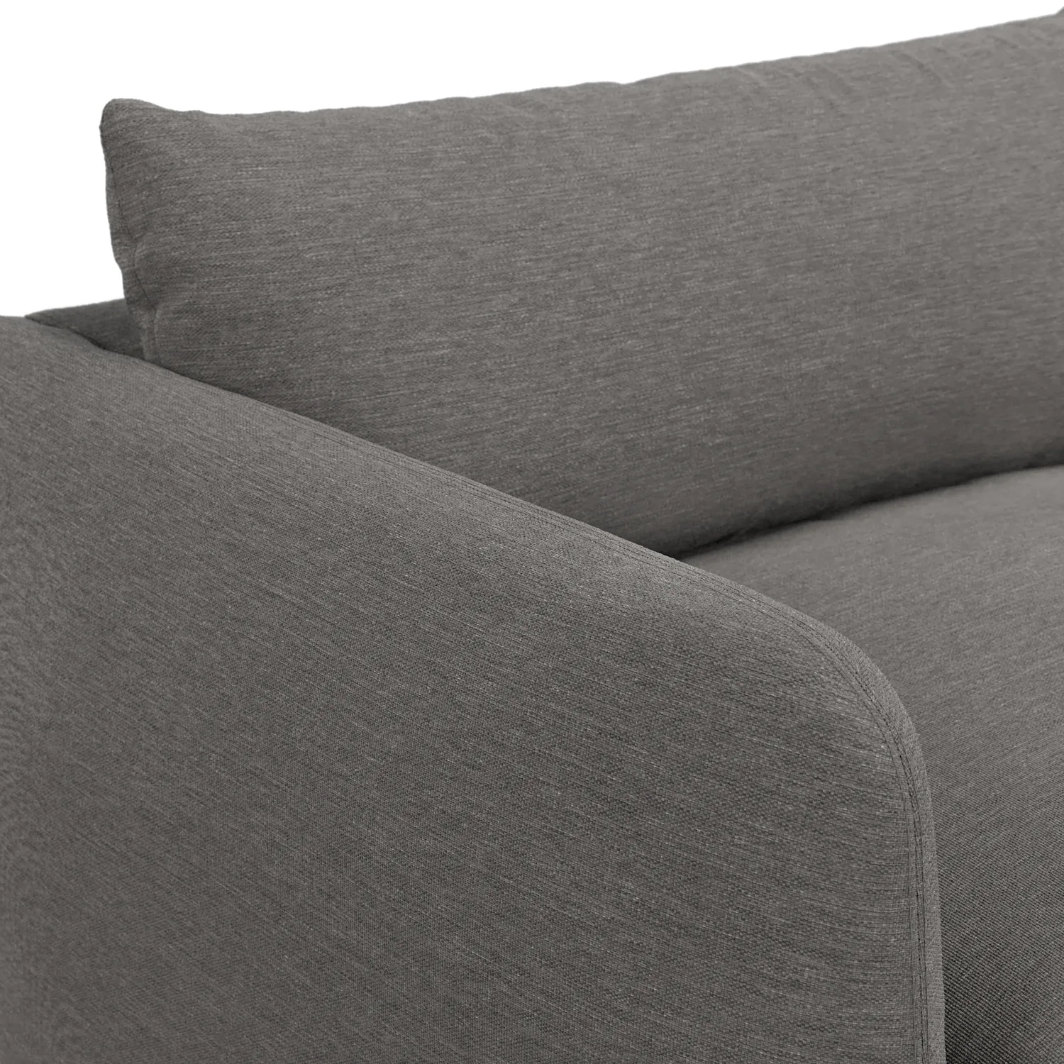 Leigh 92_ Modular Sofa - Silver Gray - Image 7