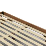 Basi Queen Bed Frame - Smoked Oak