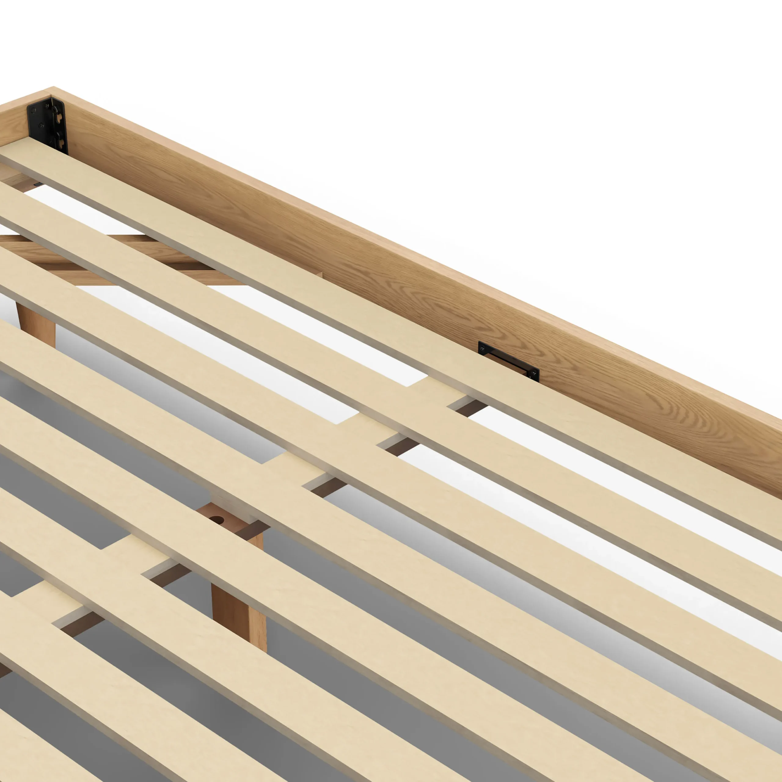 Basi Queen Bed Frame - White Oak - Image 8
