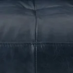 Sven 42_ Tufted Leather Lounge Chair - Oxford Blue