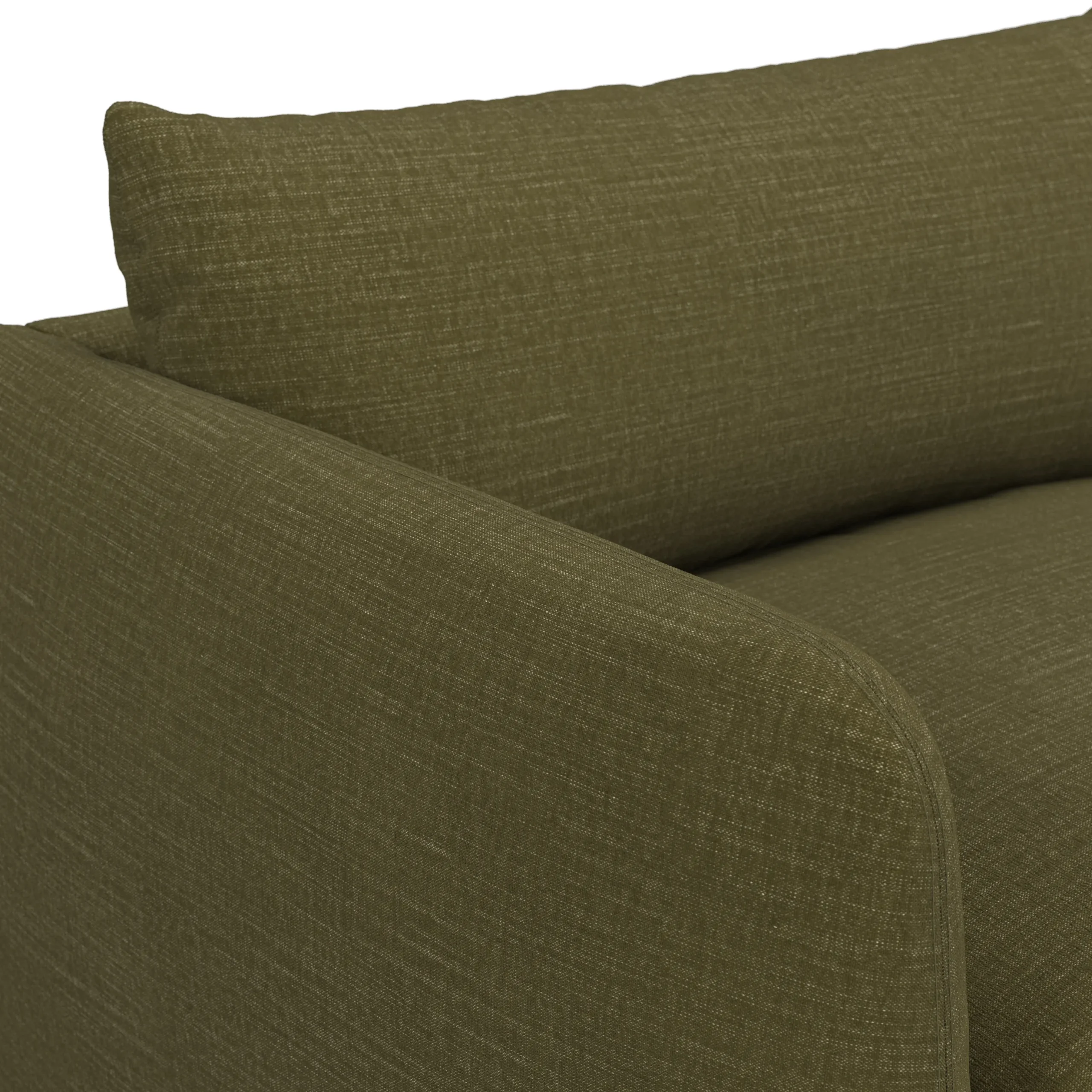 Leigh 131.5_ Modular Sofa - Napa Moss - Image 7