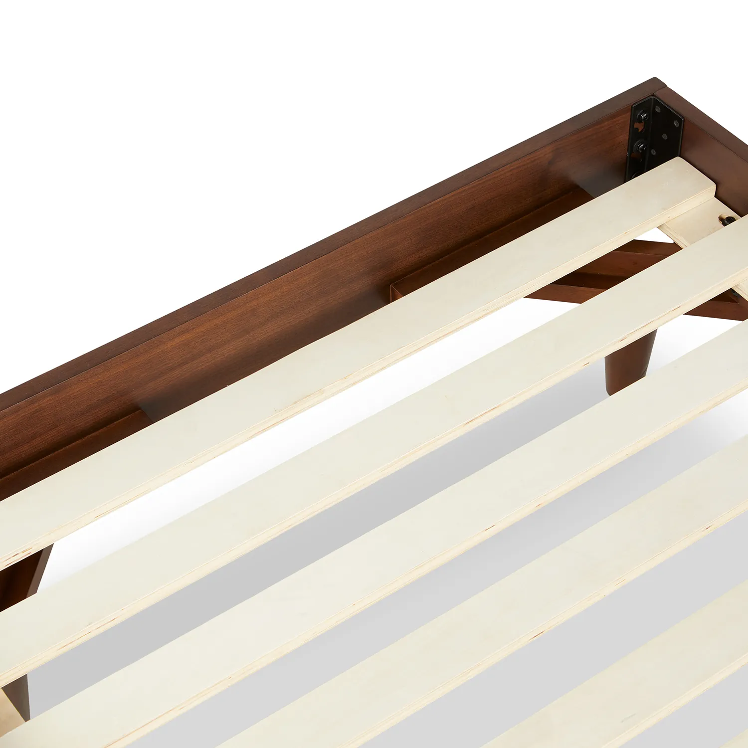Basi Twin Bed Frame - Walnut - Image 7
