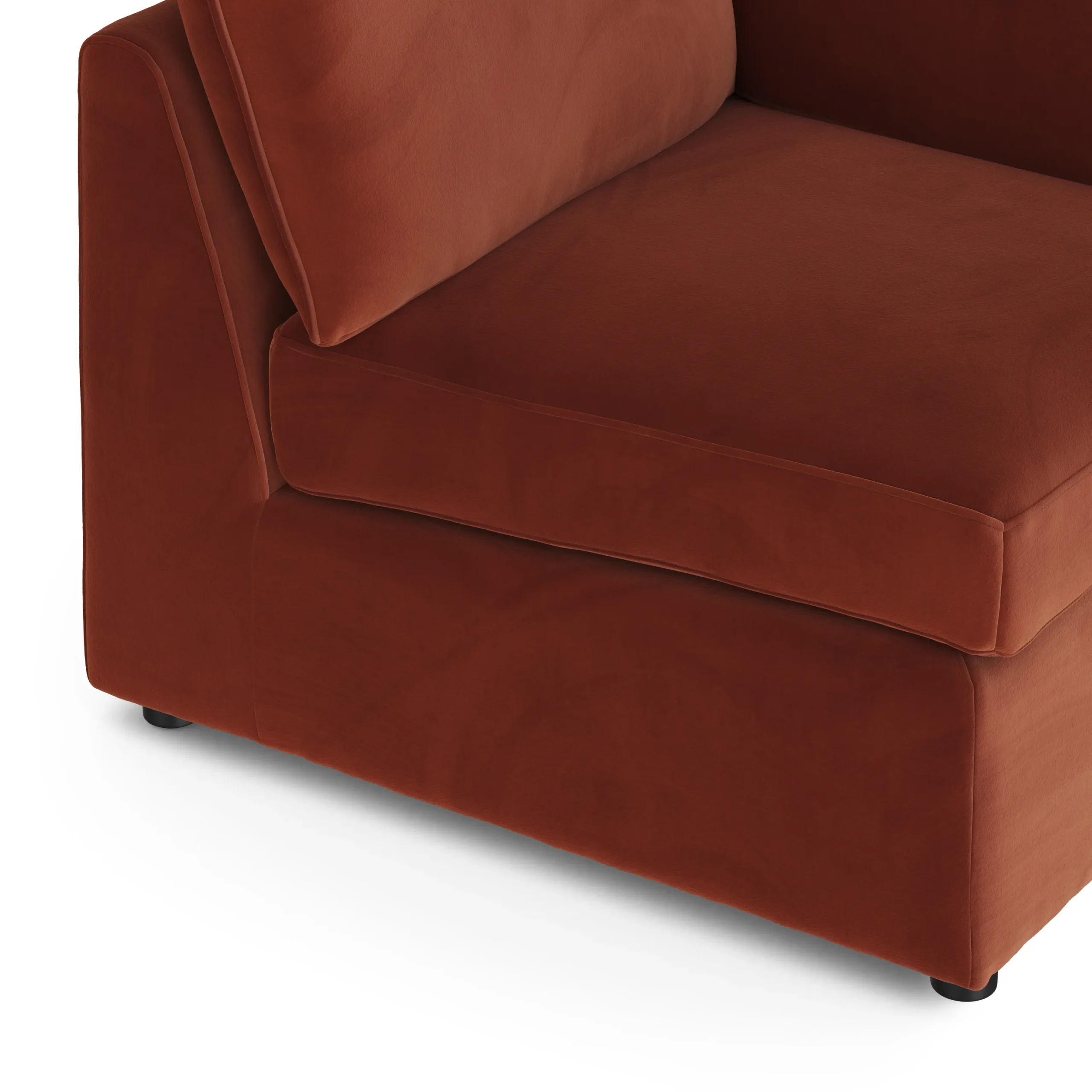 Lenae 38_ Velvet Corner Module - Hale Rust - Image 7