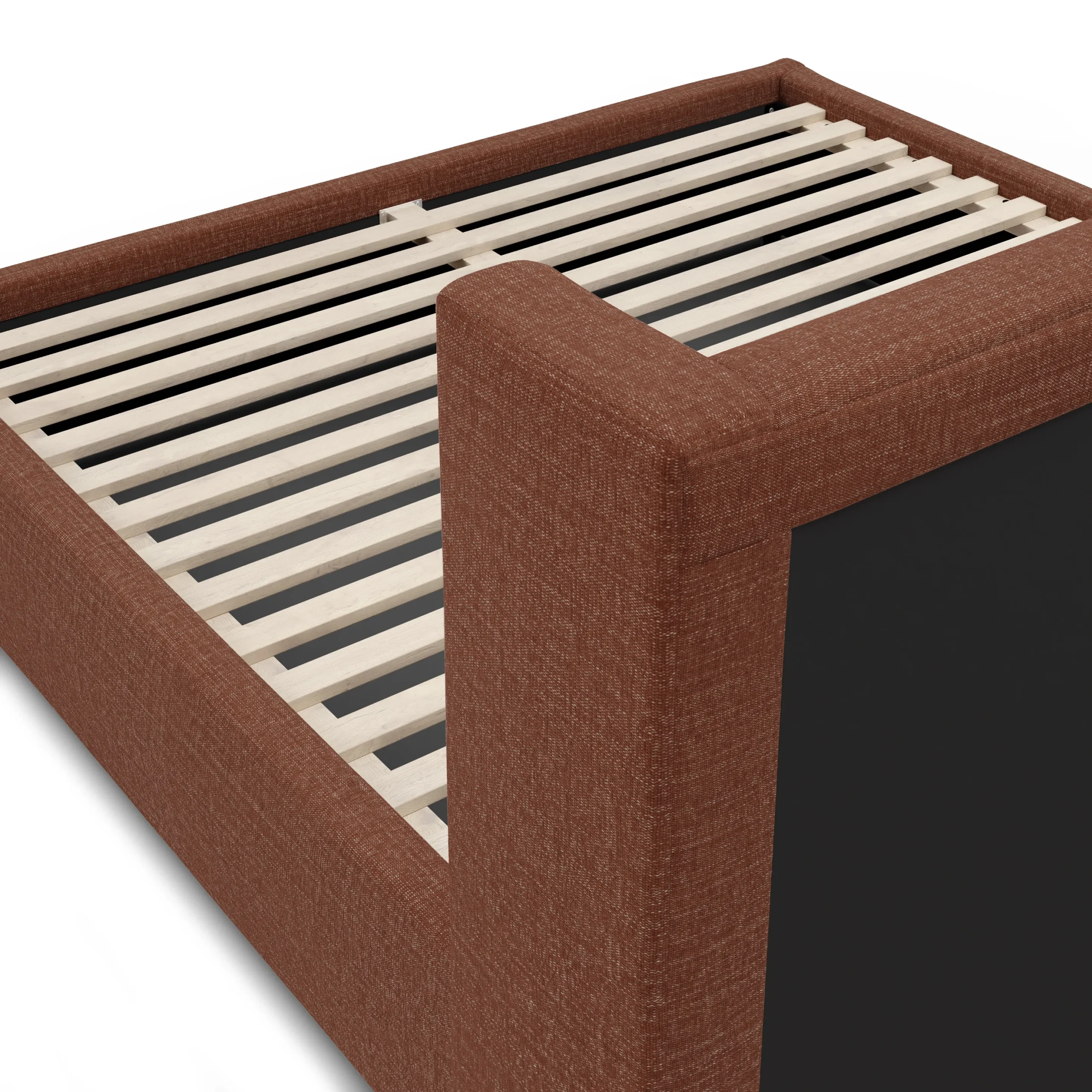 Calabri King Upholstered Bed - Napa Rust - Image 6