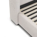Calabri King Upholstered Bed - Napa White