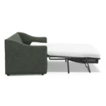 Landry 84.5_ Sofa Bed - Green Wool Bouclé