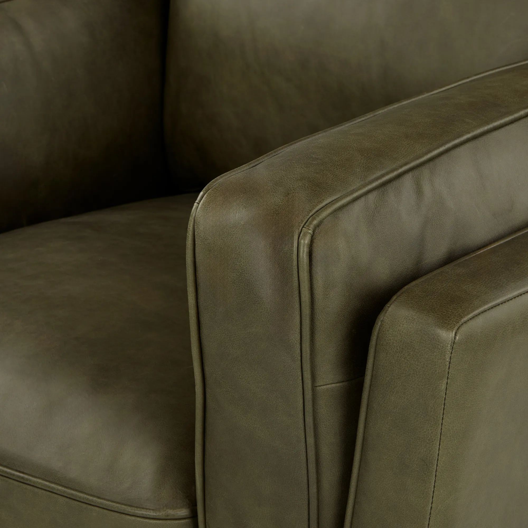 Timber 41_ Leather Lounge Chair - Charme Green - Image 5