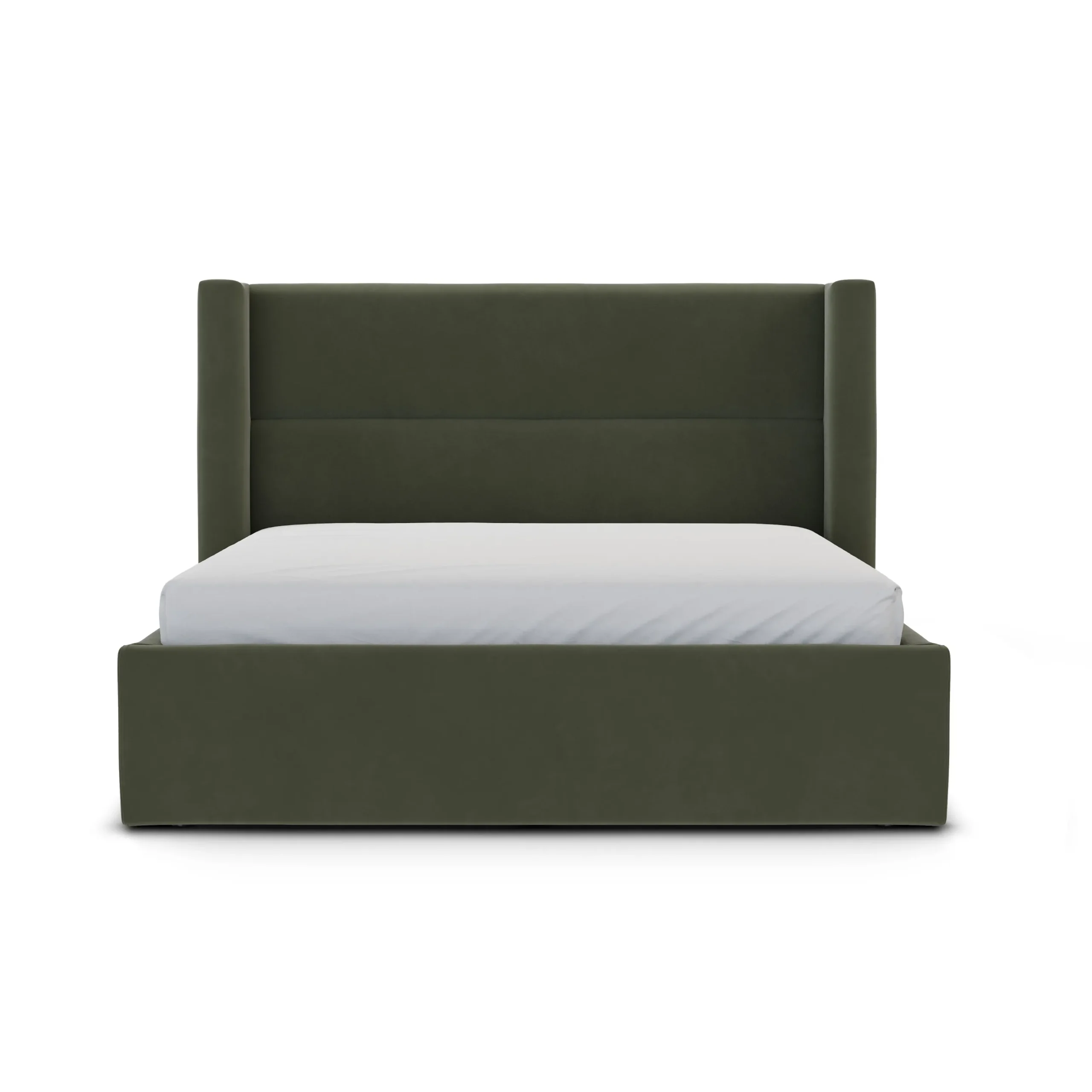 Calabri Queen Velvet Bed - Hale Fir Green - Image 6