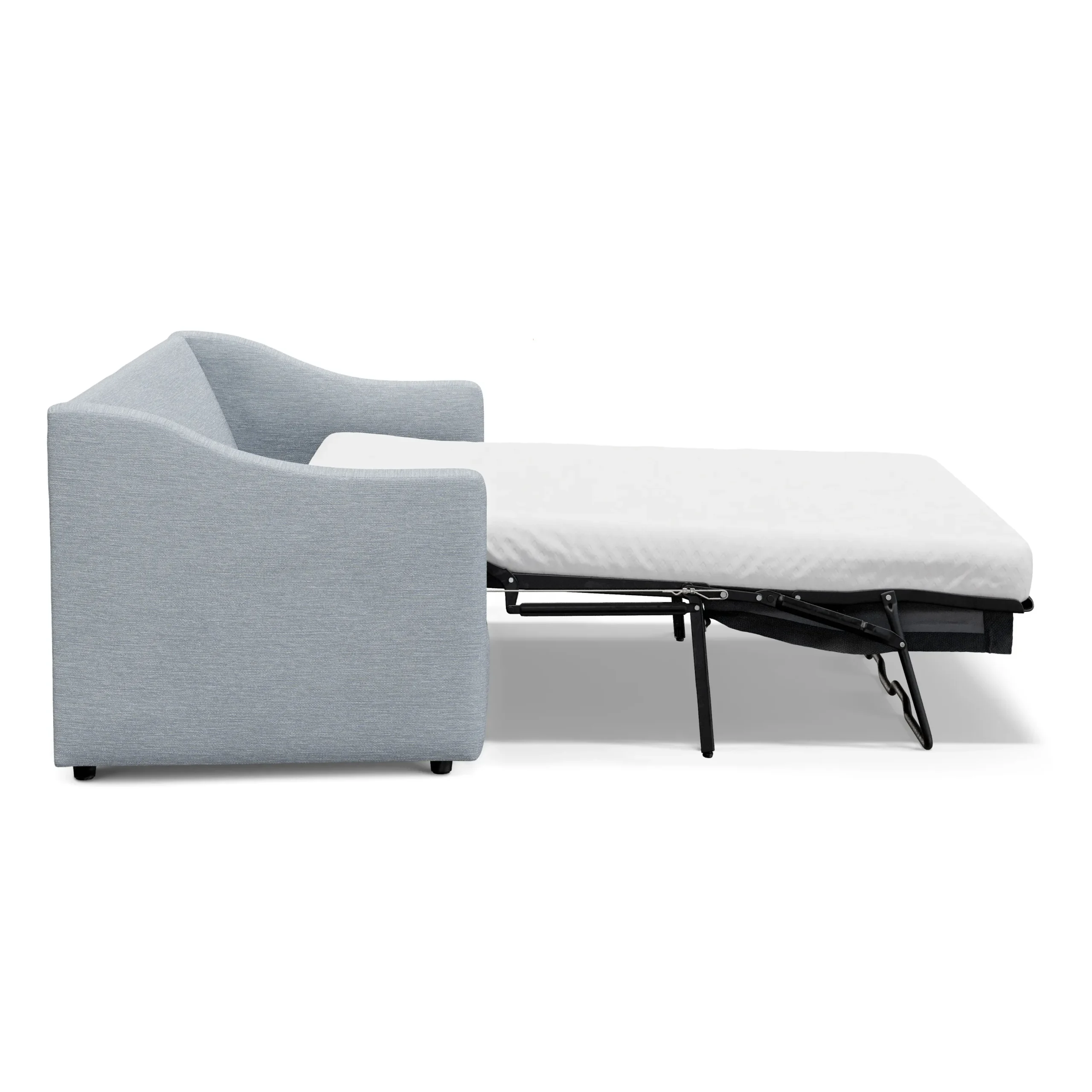 Landry 84.5_ Sofa Bed - Silver Light Blue - Image 8