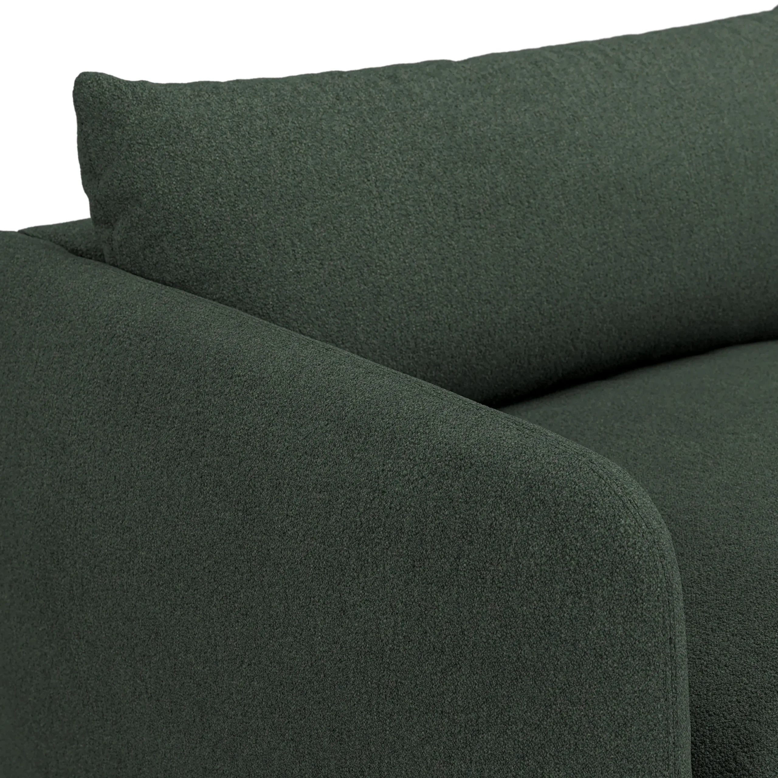 Leigh 86_ Sofa Bed - Green Wool Bouclé - Image 9