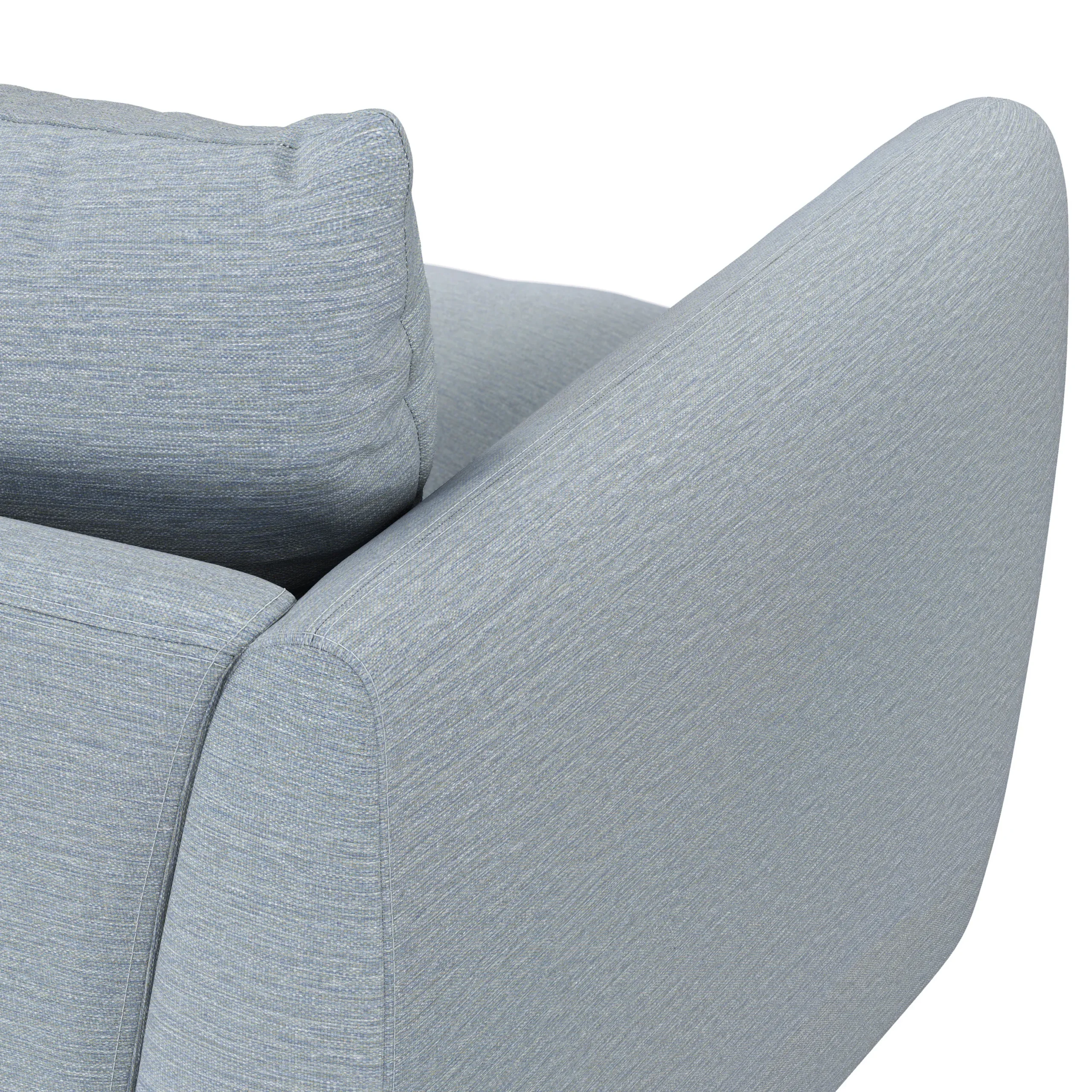 Leigh 86_ Sofa Bed - Silver Light Blue - Image 13