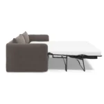 Leigh 86_ Velvet Sofa Bed - Hale Warm Gray