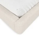 Kayra King Upholstered Bed - Ivory Bouclé