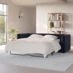 Marina 90_ Velvet Sofa Bed - Hale Ink