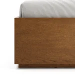 Leif King Platform Bed - Smoked Oak