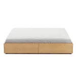 Leif King Platform Storage Bed - White Oak