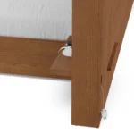 Leif King Storage Bed with Nightstands Set - Smoked Oak