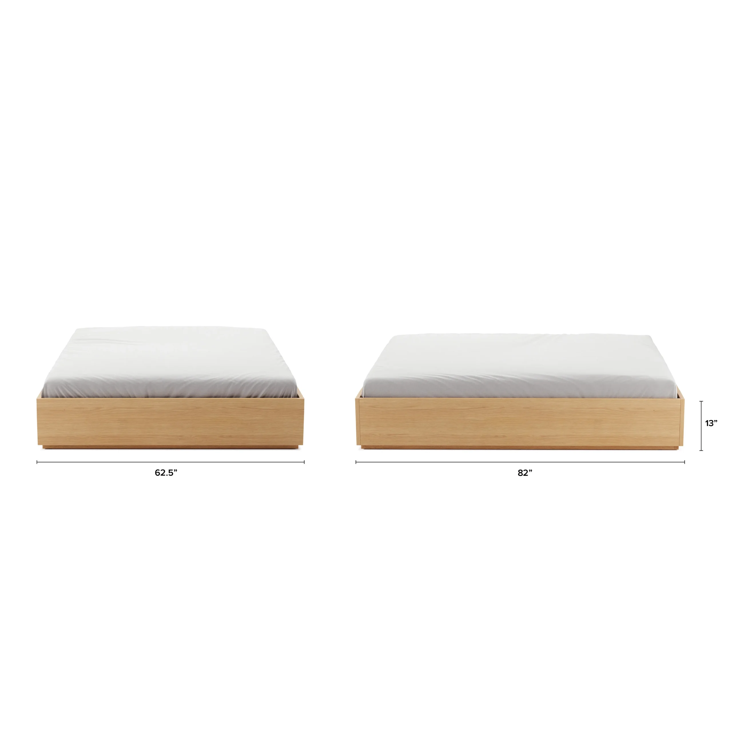 Leif Queen Platform Bed - White Oak - Image 5