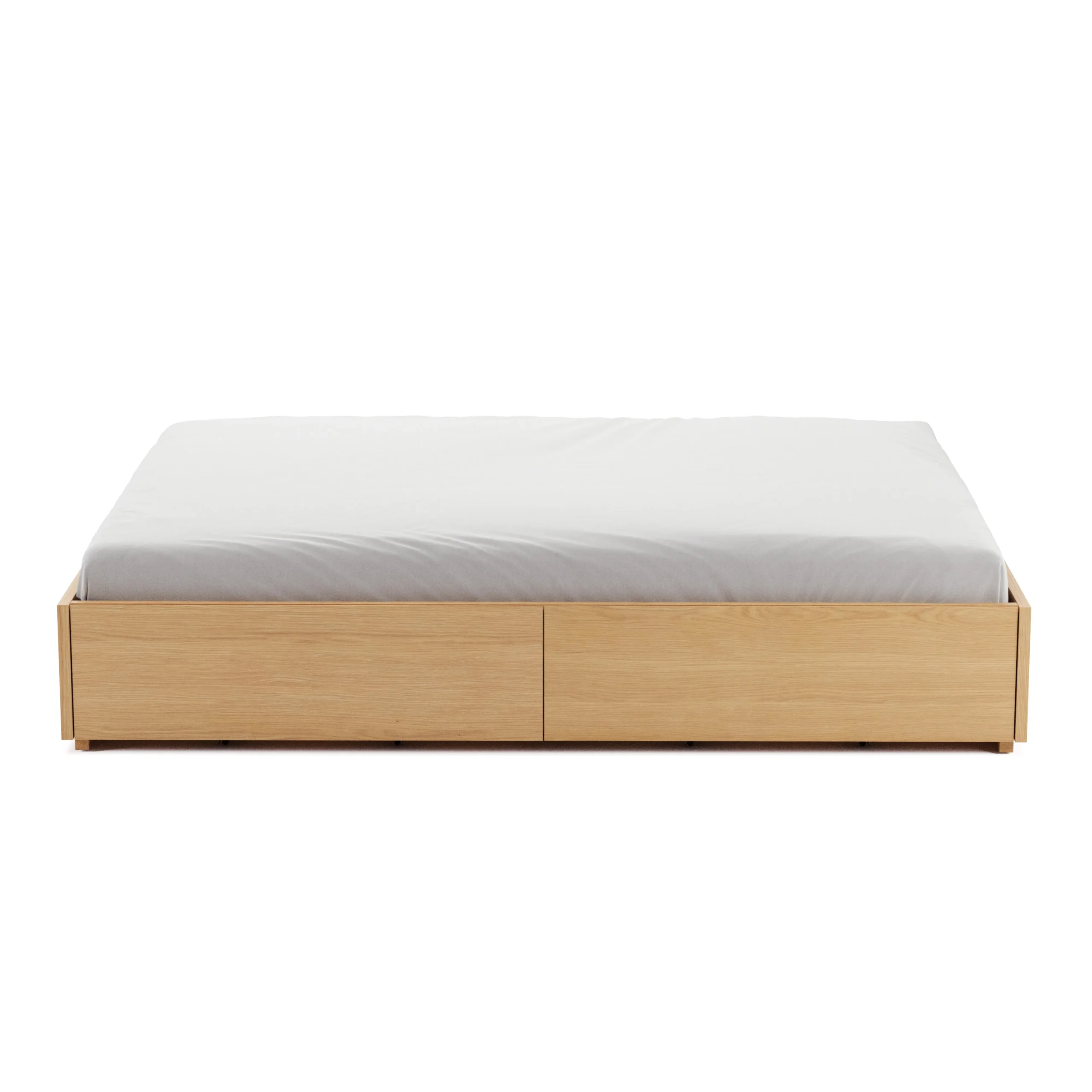Leif Queen Platform Storage Bed - White Oak - Image 10