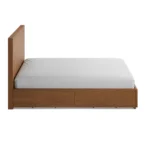 Leif Queen Storage Bed - Smoked Oak