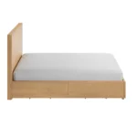 Leif Queen Storage Bed - White Oak