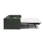 Riley 84_ Sofa Bed - Green Wool Bouclé