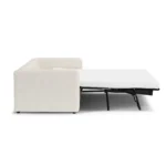 Riley 84_ Sofa Bed - Ivory Wool Bouclé