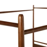 Lenia King Canopy Bed - Walnut