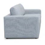 Riley 84_ Sofa Bed - Silver Light Blue