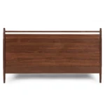 Lenia King Panel Bed - Walnut