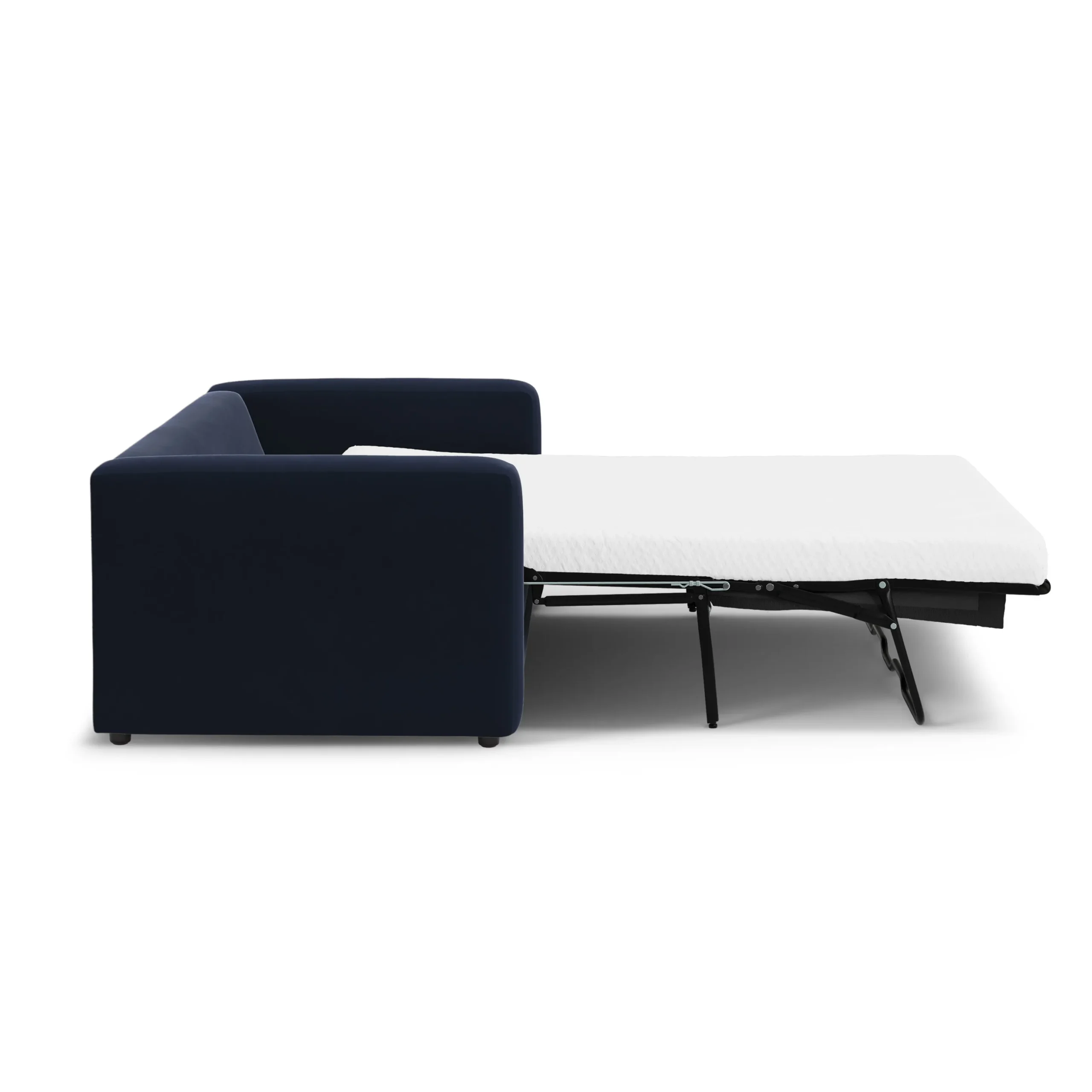 Riley 84_ Velvet Sofa Bed - Hale Ink - Image 8