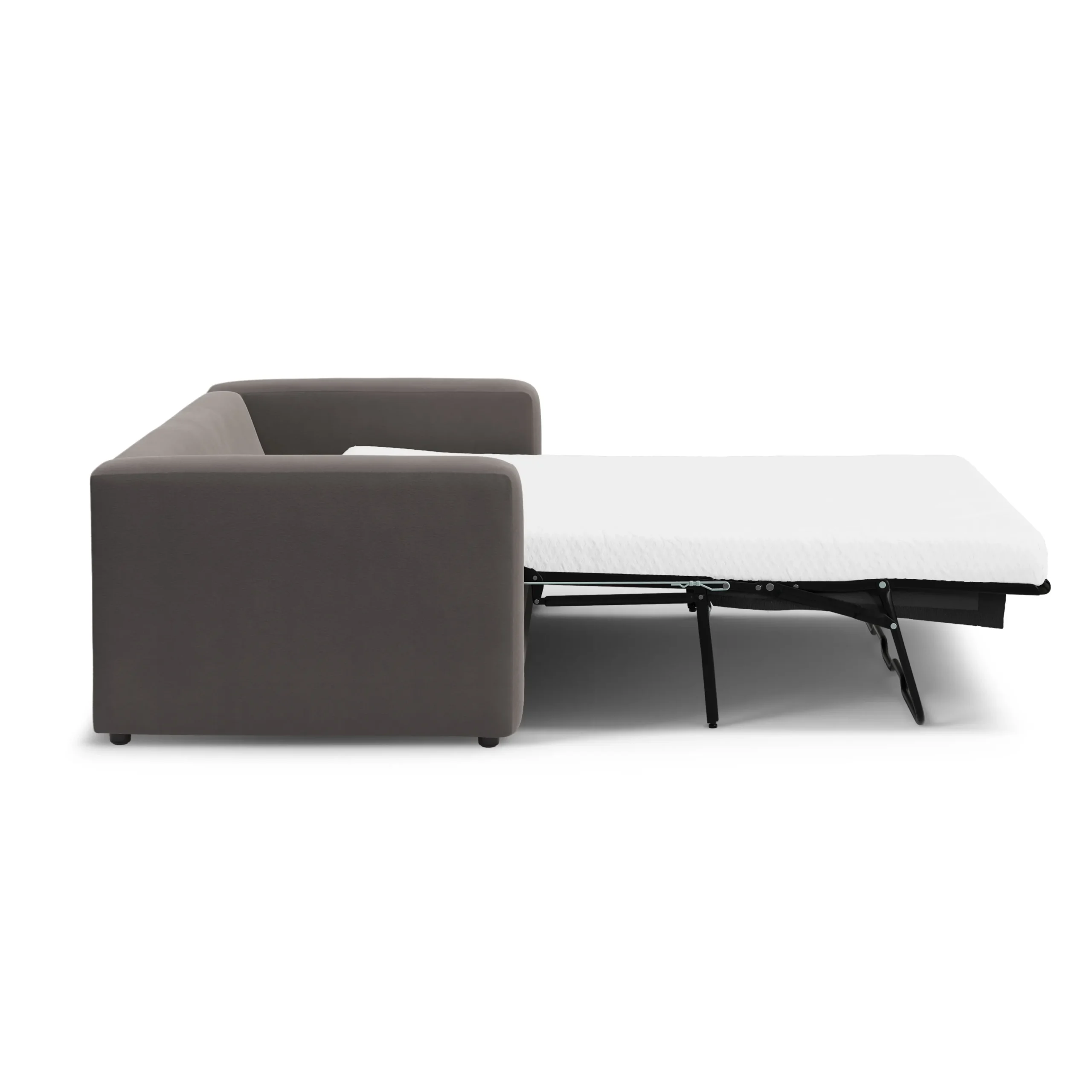 Riley 84_ Velvet Sofa Bed - Hale Warm Gray - Image 8