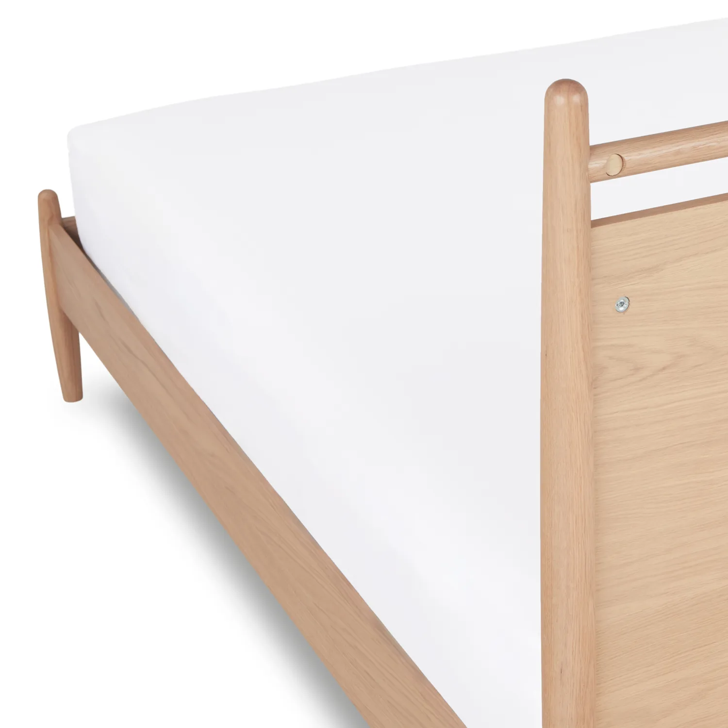 Lenia King Panel Bed - White Oak - Image 12