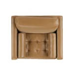 Sven 45.5_ Tufted Leather Sleeper Chair - Charme Tan