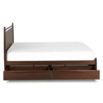 Lenia King Panel Storage Bed - Walnut