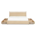 Lenia King Panel Storage Bed - White Oak