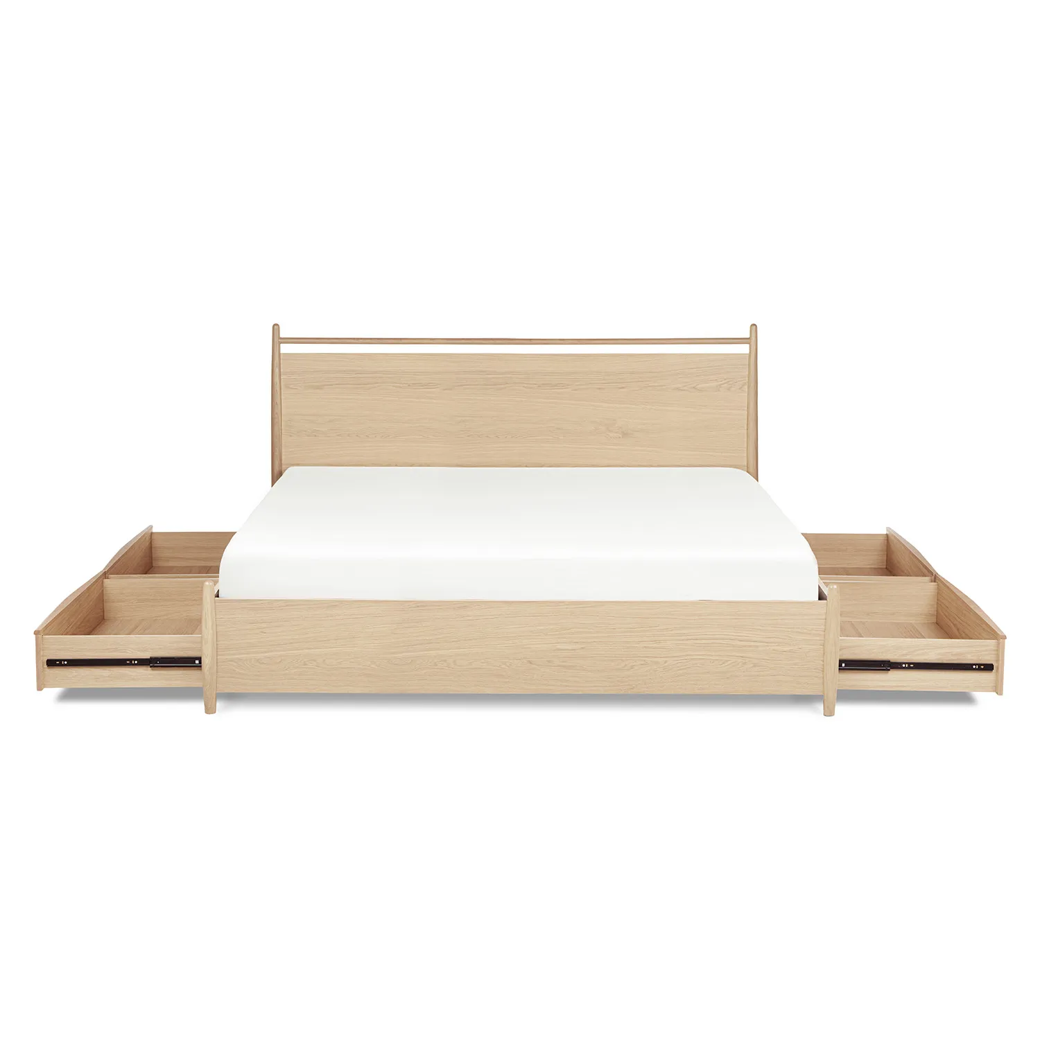 Lenia King Panel Storage Bed - White Oak - Image 12