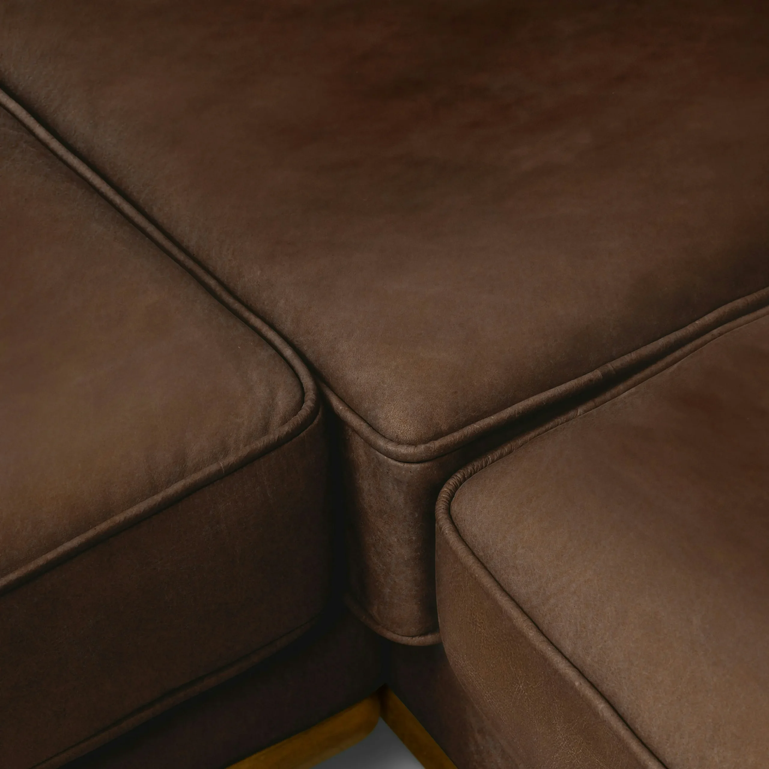 Timber 93_ Leather Corner Sectional - Charme Chocolat - Image 9