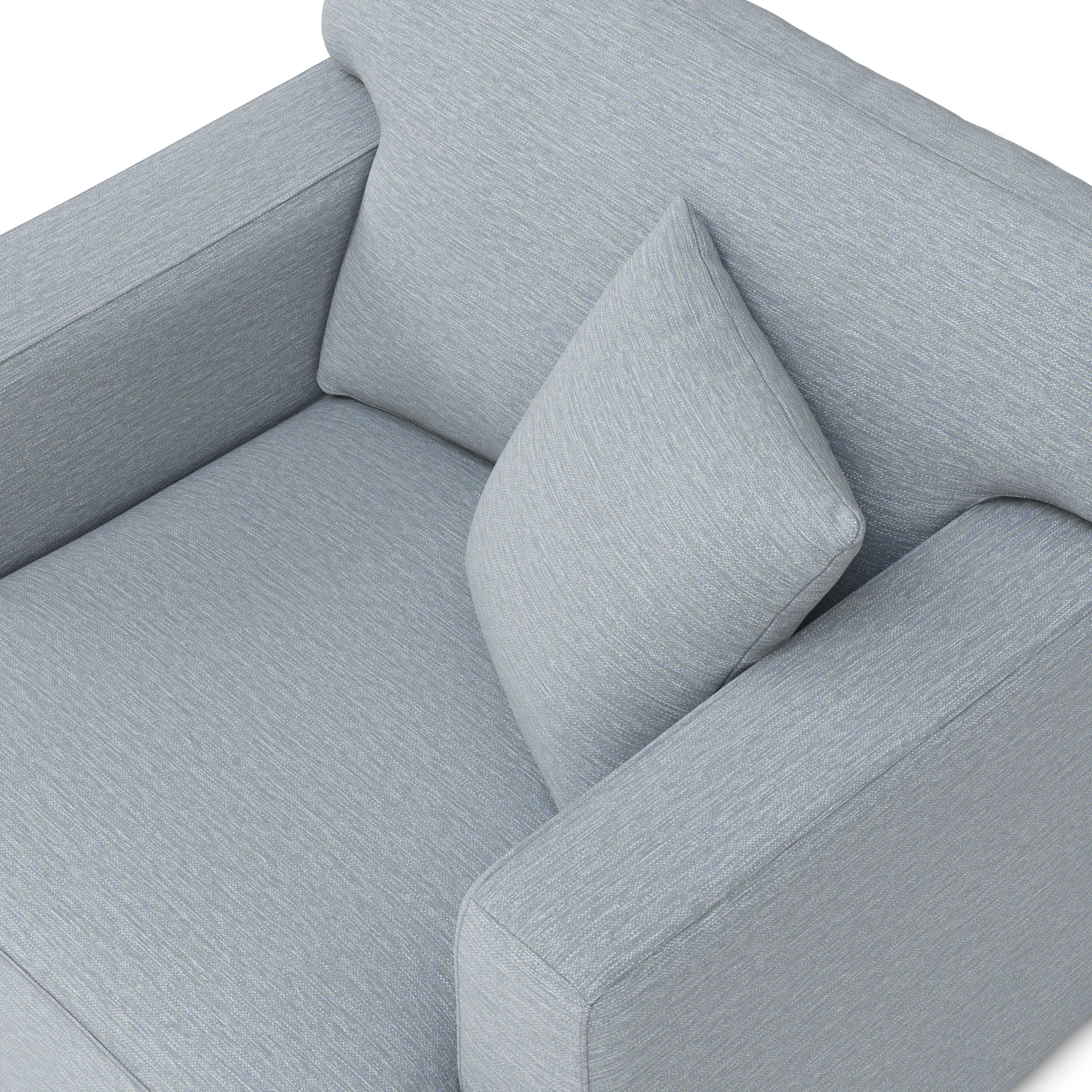 Dawn 40_ Lounge Chair - Silver Light Blue - Image 4