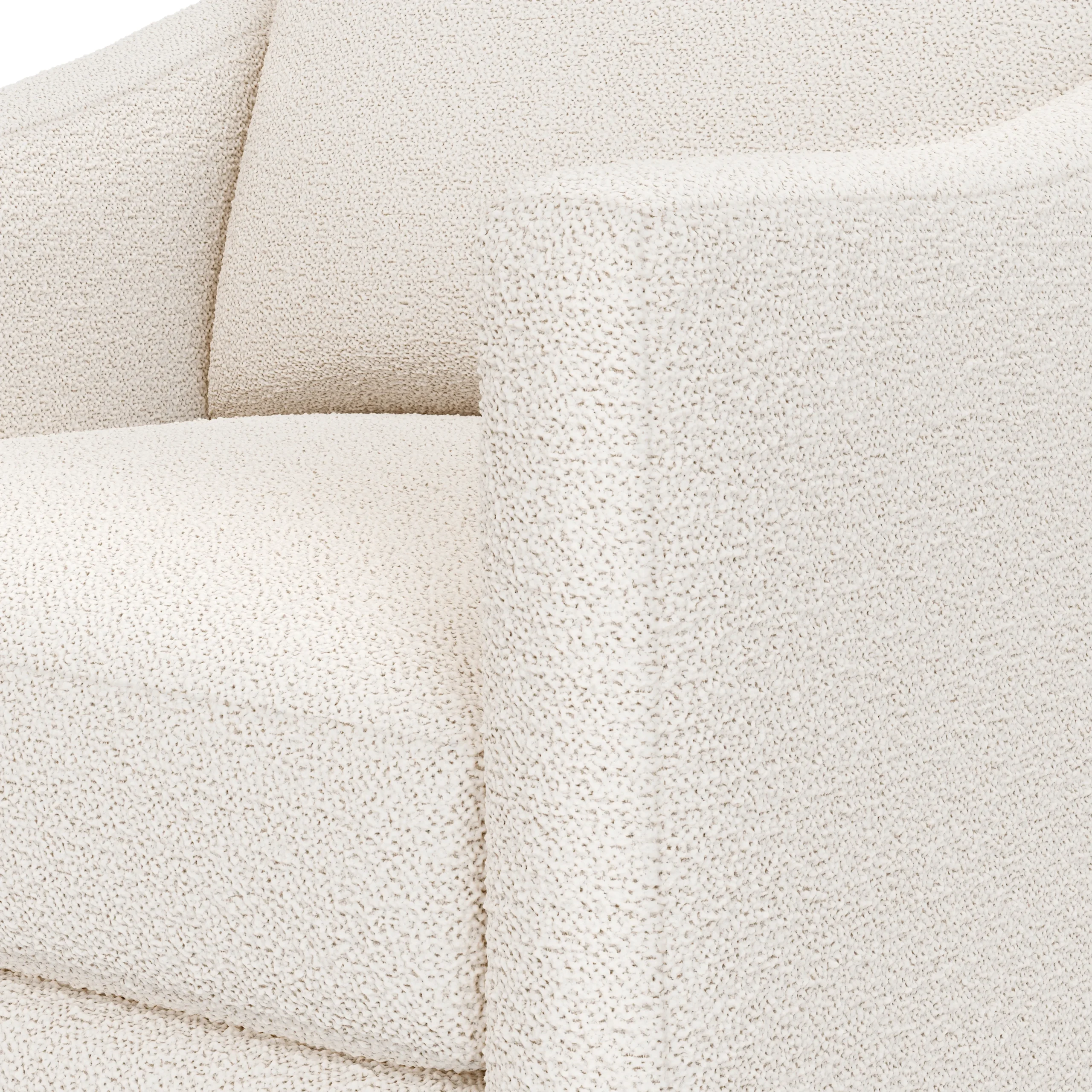 Landry 32.25_ Lounge Chair - Ivory Wool Bouclé - Image 5