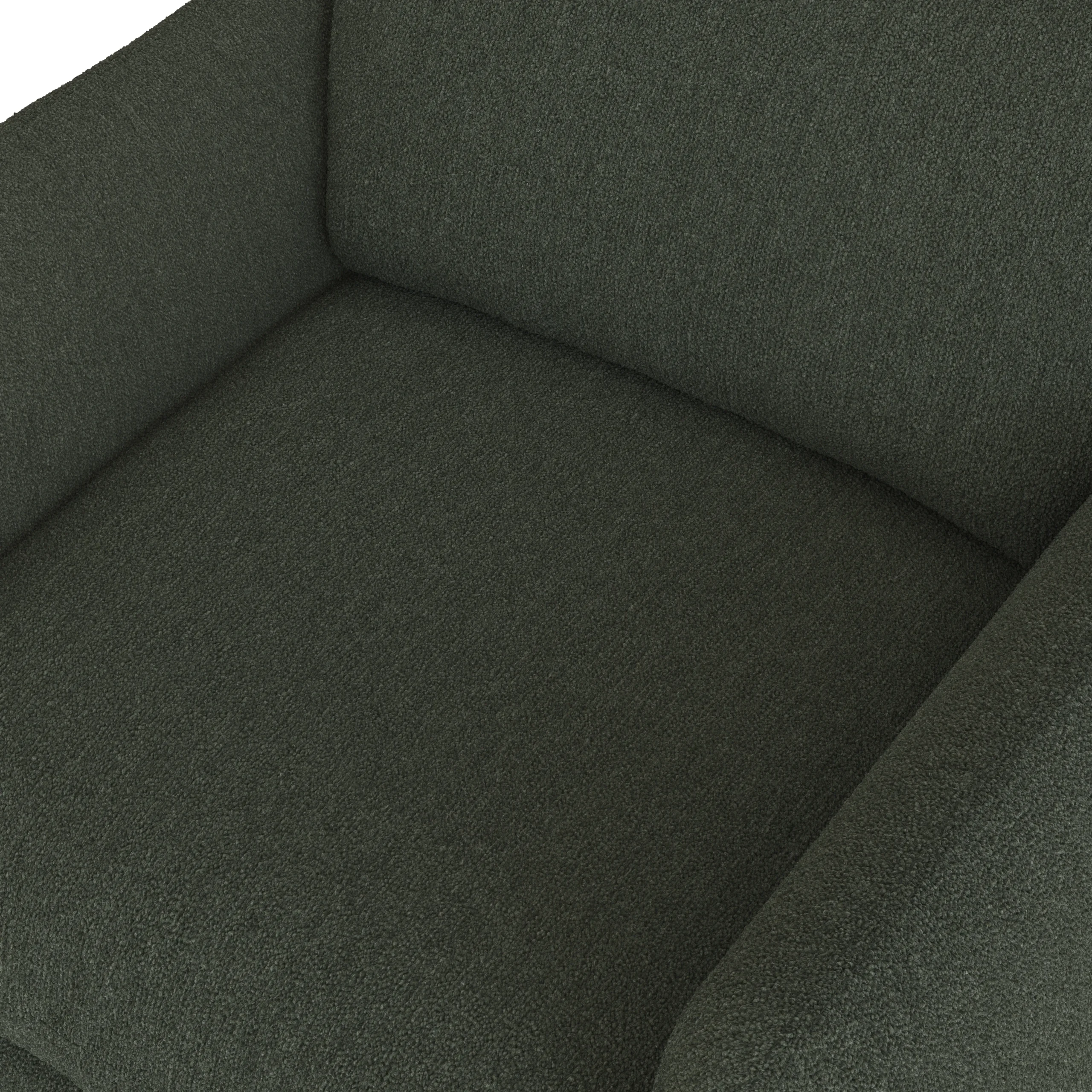 Leigh 42_ Lounge Chair - Green Wool Bouclé - Image 5