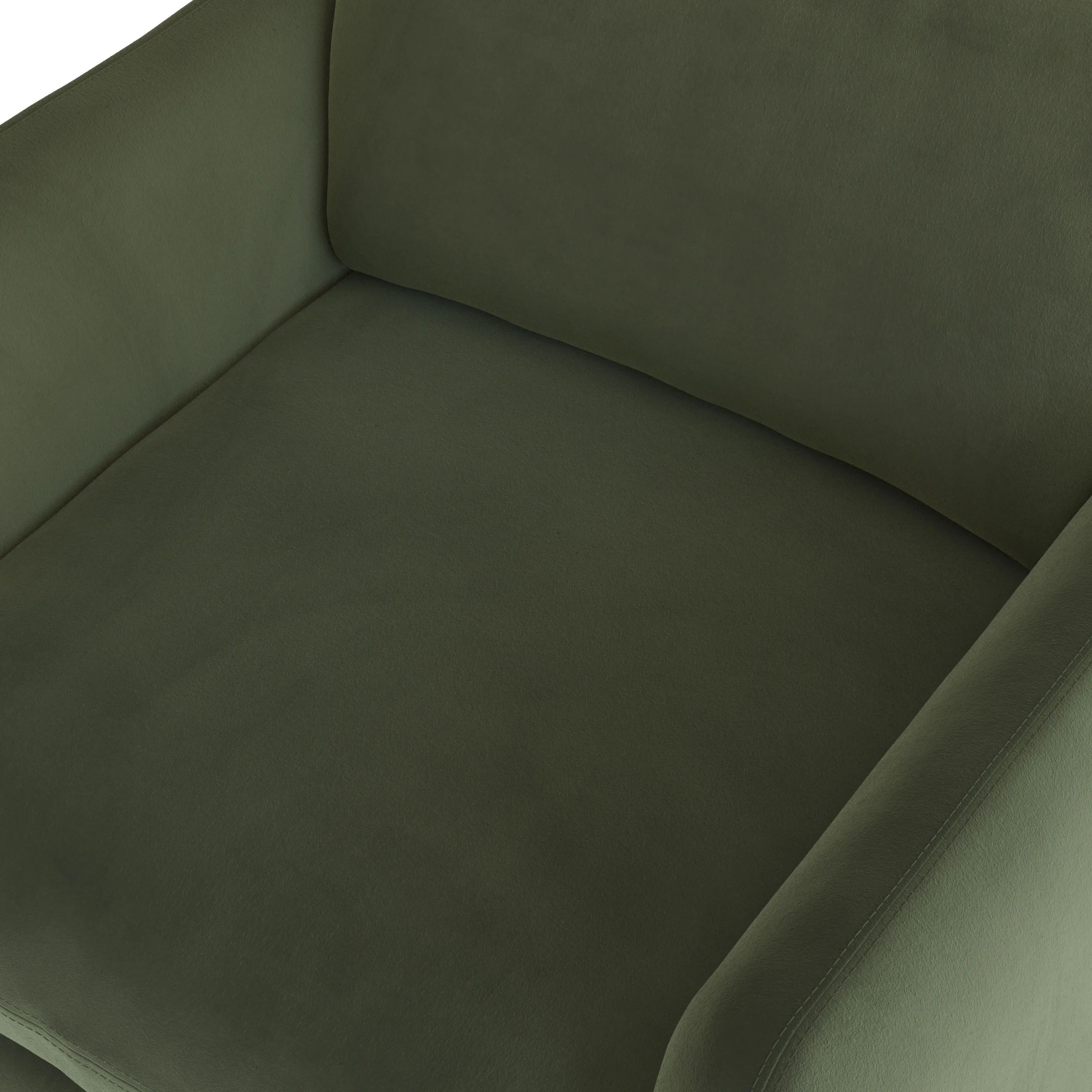 Leigh 42_ Velvet Lounge Chair - Hale Fir Green - Image 5